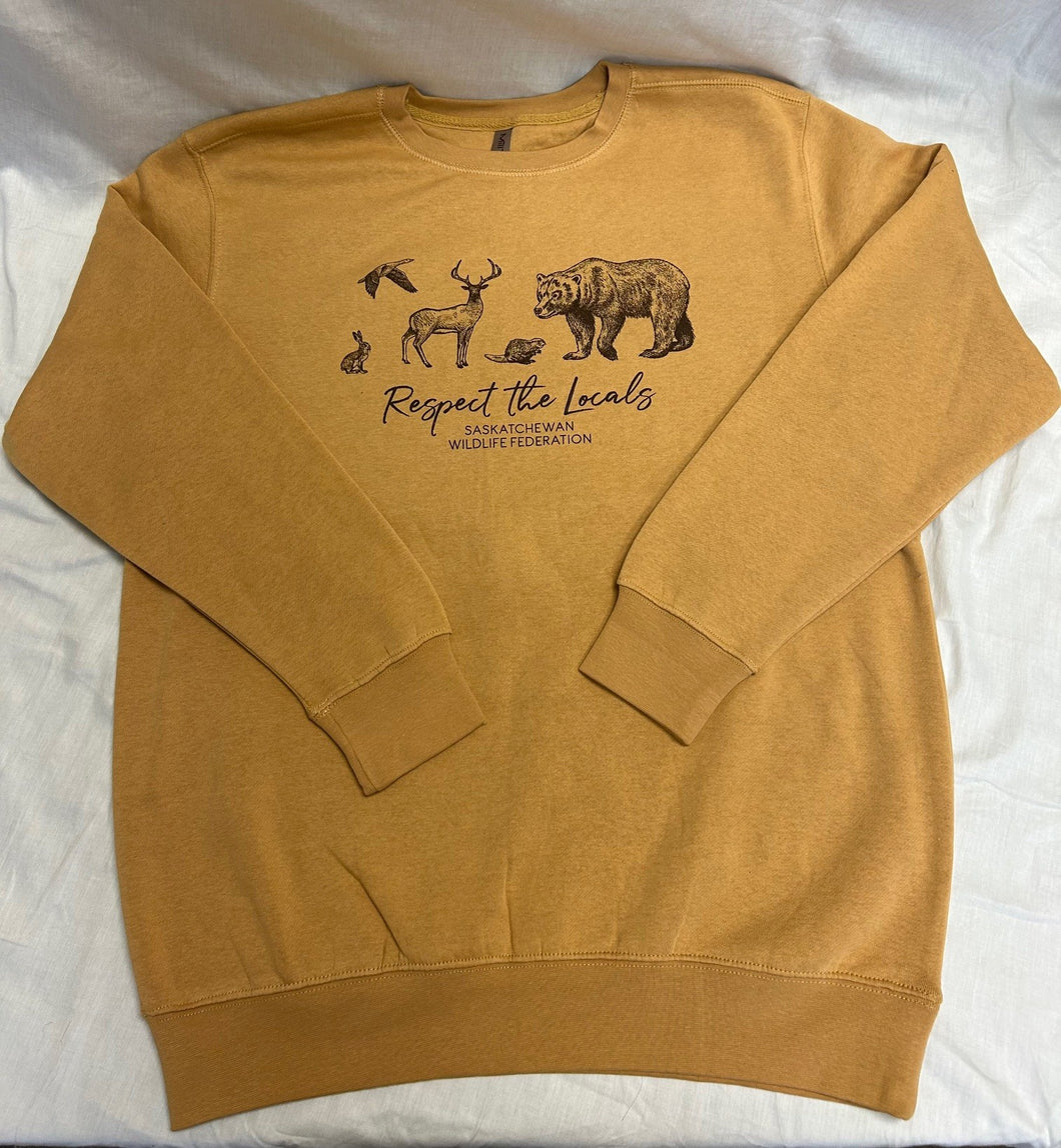 059 Crewneck-Respect the Locals Safari/Mustard