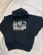 058 Jacquard Hoodie - Black/Reflected Treeline