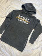 066 Lds Hoodie Dress - Grey/Slit Side