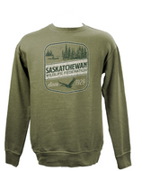 043 Sweatshirt - Military Green/Shield